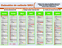 Calendrier de collecte 2023