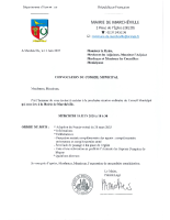 Convocation du conseil municipal du 18 juin 2025
